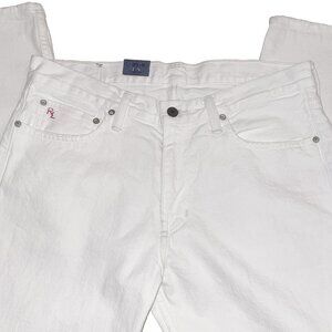 NEW Polo Ralph Lauren Classic 867 White Jeans! 32 34 36 38 Inseam is 32  Red RL